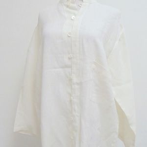 SHIRIN GUILD LINEN lagenlook top JACKET S cream off white lagenlook